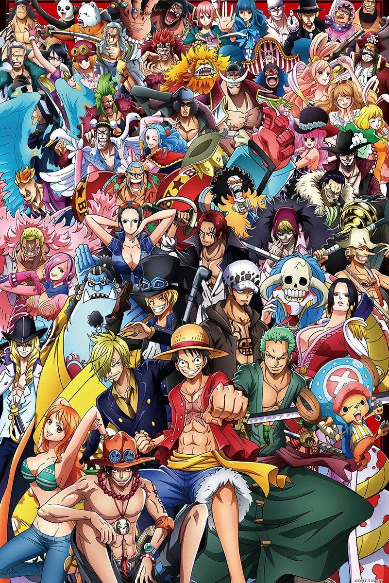 One Piece All Characters Decorative Painting (paper and canvas) art poster printing print