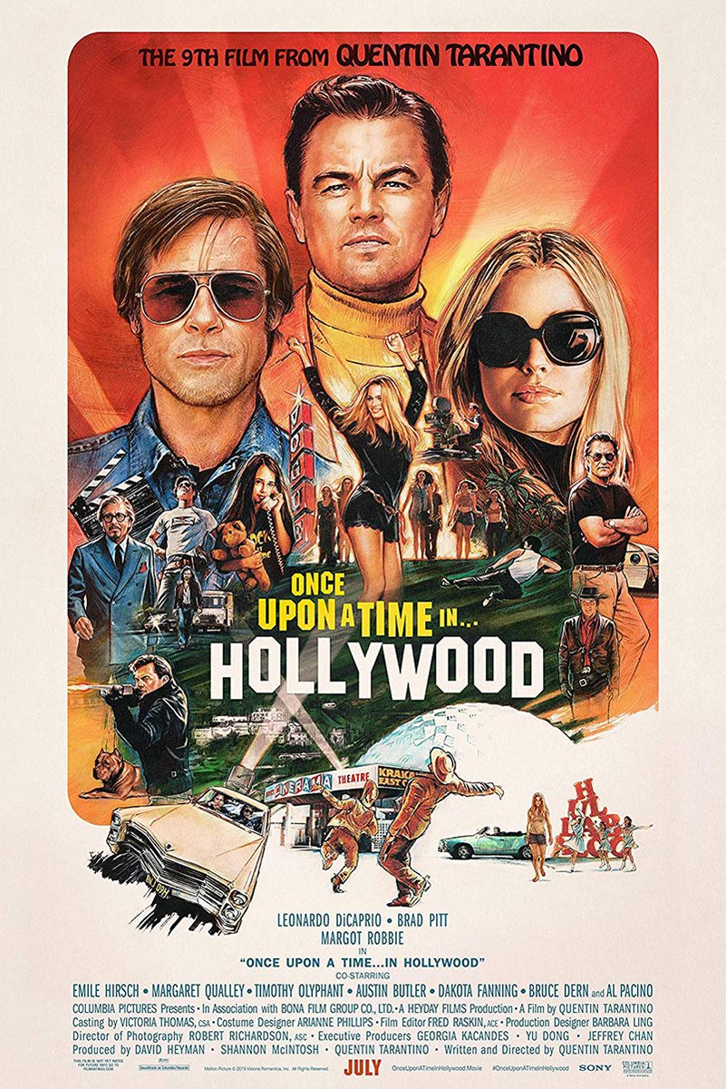 Once Upon a Time in Hollywood Movie Poster Decorative Painting (paper and canvas) art poster printing print