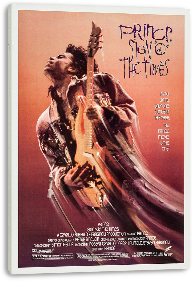 Prince Sign 'O' the Times Decorative Painting (paper and canvas) art poster printing print