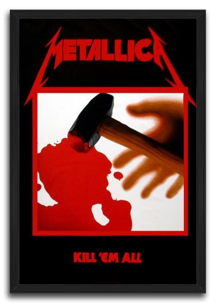Metallica - Kill 'em All Music (Paper and Canvas) Art Poster Printing Print