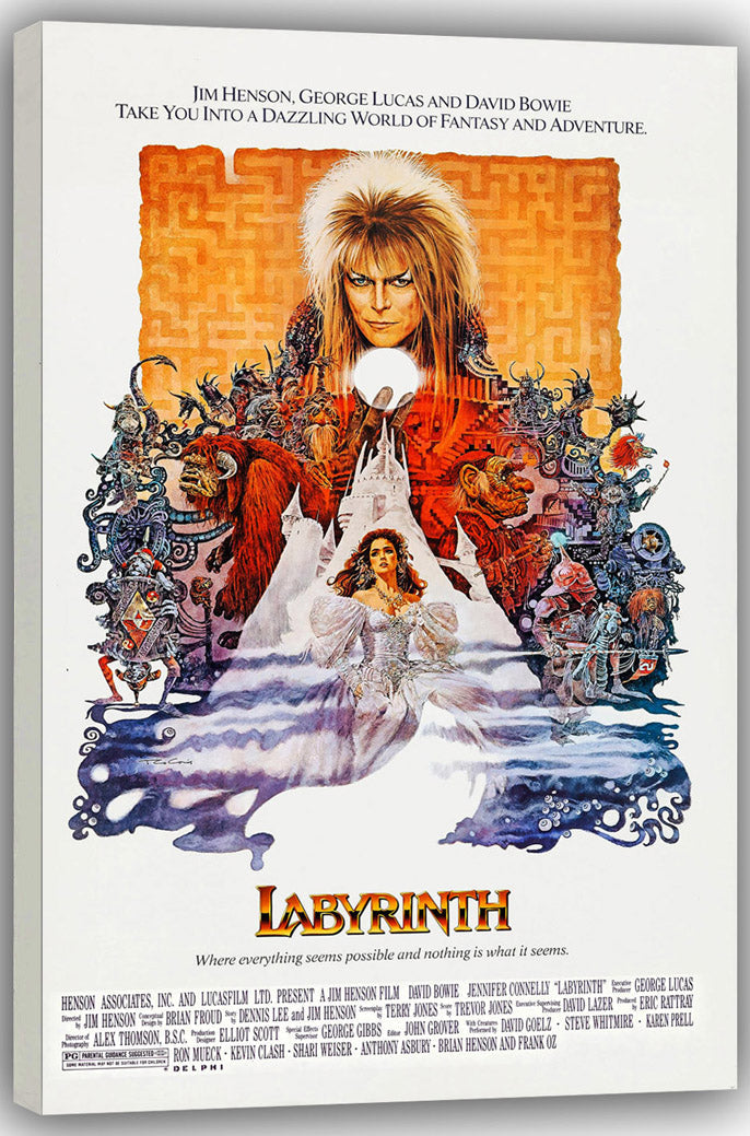 Labyrinth Movie (paper and canvas) art poster printing print