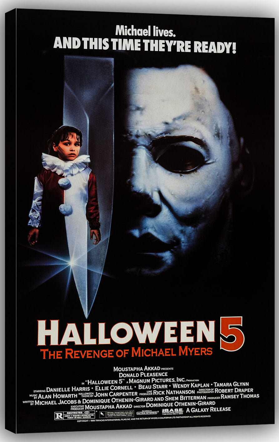 Halloween 5: The Revenge of Michael Myers Movies(paper and canvas) art poster printing print