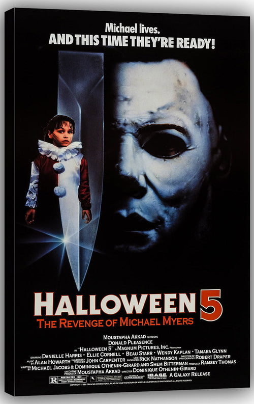 Halloween 5: The Revenge of Michael Myers Movies(paper and canvas) art poster printing print