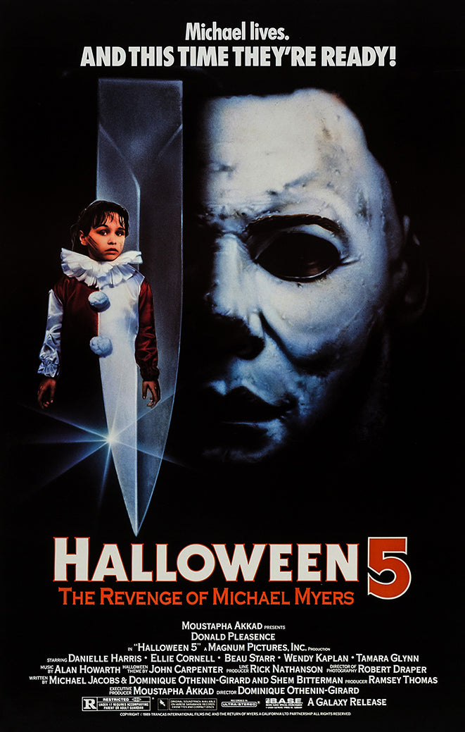 Halloween 5: The Revenge of Michael Myers Movies(paper and canvas) art poster printing print
