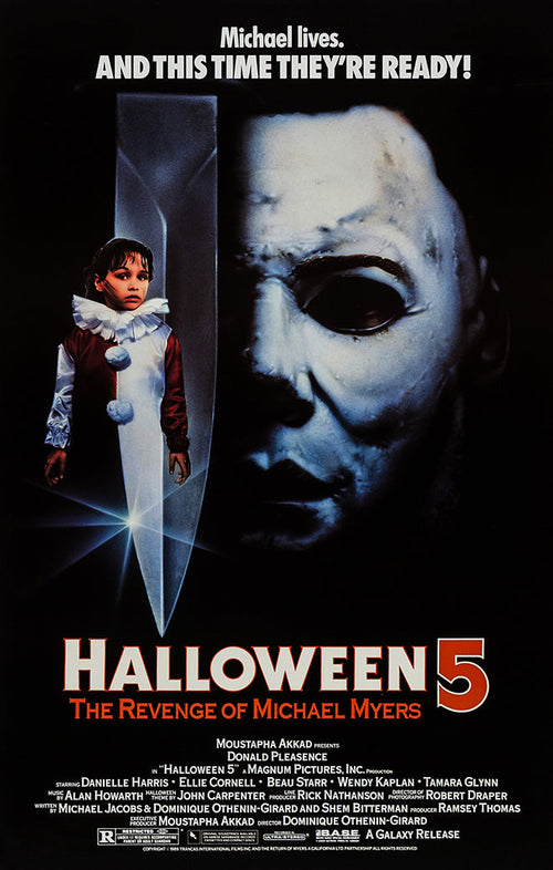 Halloween 5: The Revenge of Michael Myers Movies(paper and canvas) art poster printing print