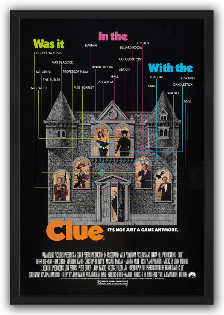 Clue Movies(paper and canvas) art poster printing print