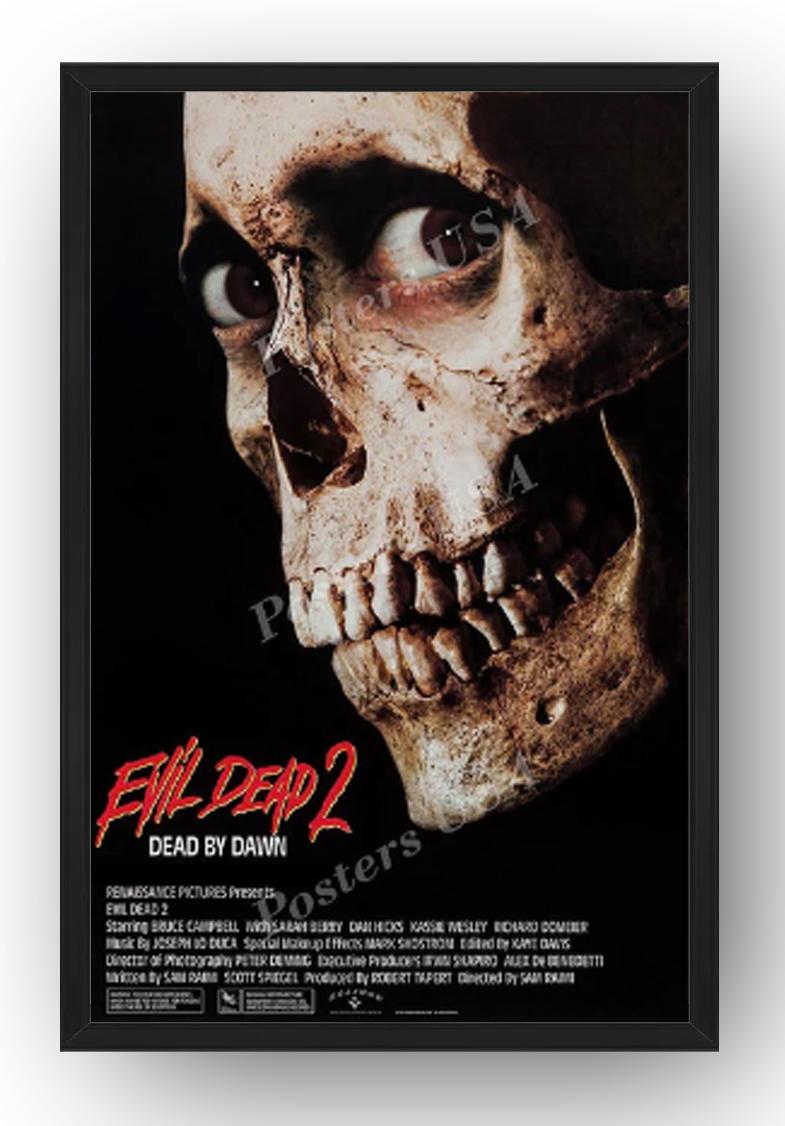 Evil Dead 2 reproduction Movie (Paper and Canvas) Art Poster Printing Print