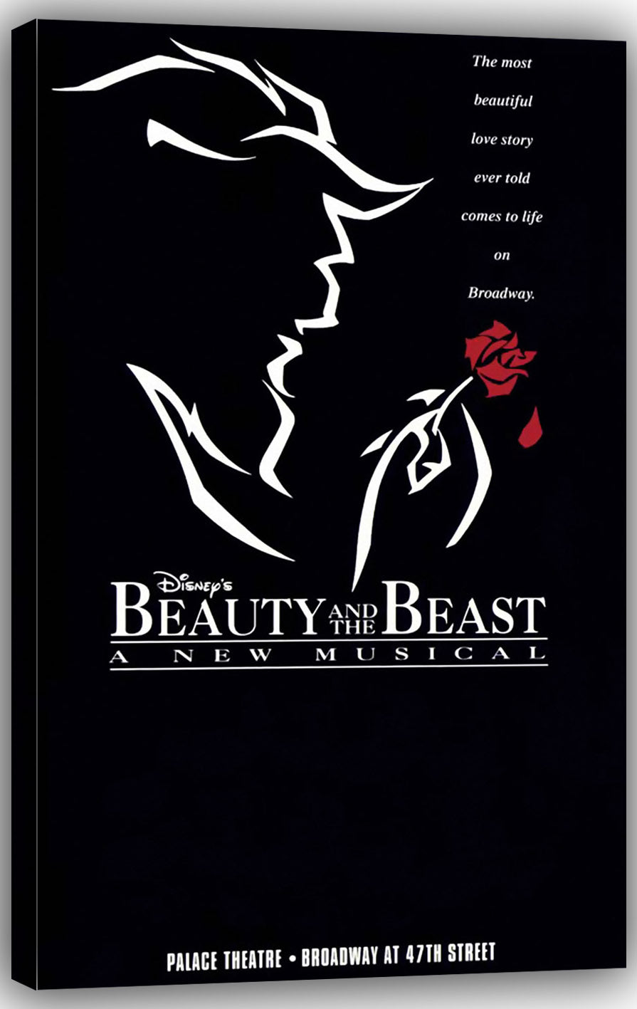 Beauty and The Beast Movies(paper and canvas) art poster printing print