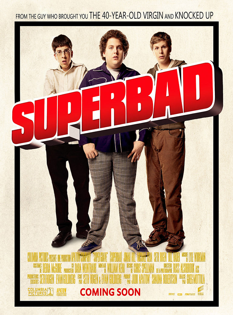 Superbad Movies(paper and canvas) art poster printing print