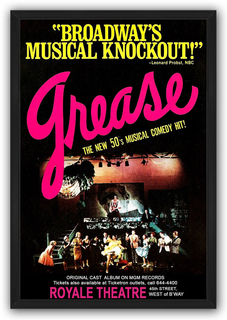 Grease Movies(paper and canvas) art poster printing print