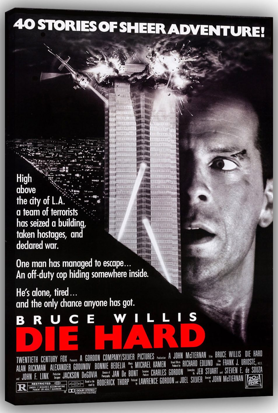 Die Hard Movies(paper and canvas) art poster printing print