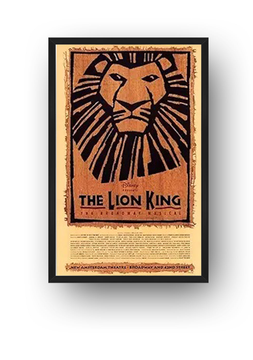 The Lion King The Broadway Musical Poster Broadway Theater Play (Paper and Canvas) Art Poster Printing Print