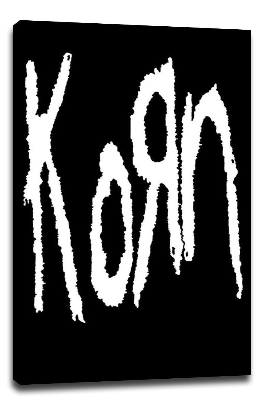 Korn Logo Music (Paper and Canvas) Art Poster Printing Print