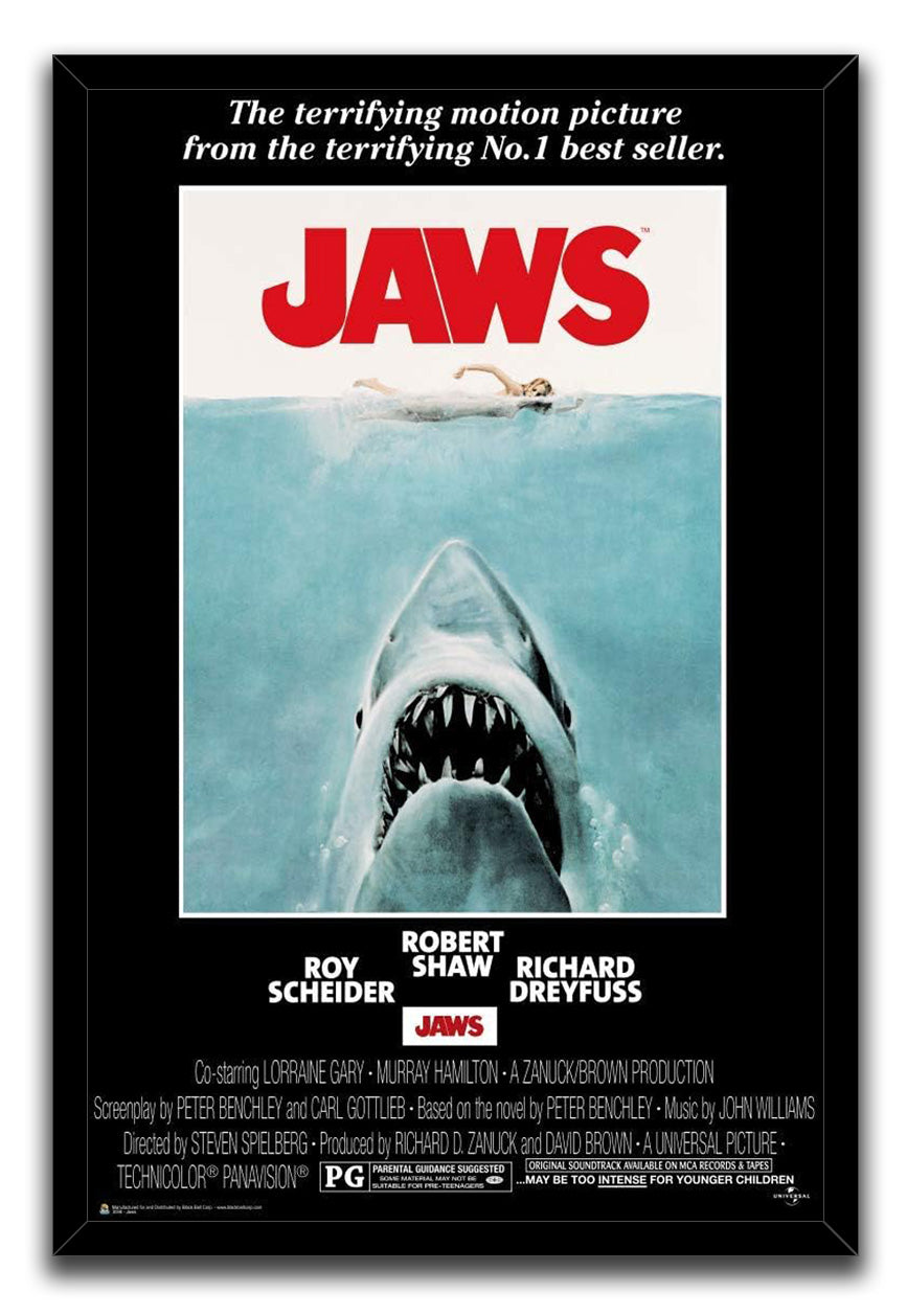 Jaws Movie Poster Officially Licensed (paper and canvas) art poster printing print