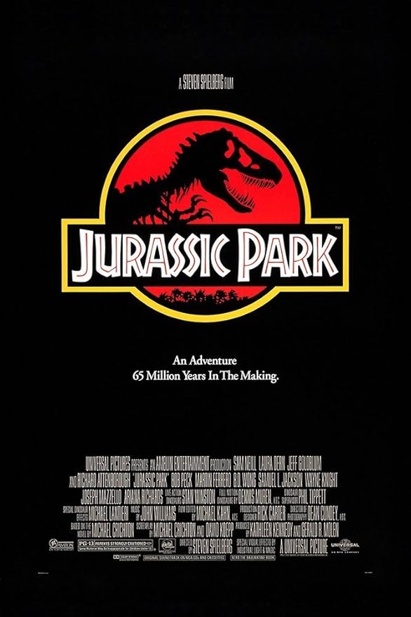 Jurassic Park Movie Poster (paper and canvas) art poster printing print
