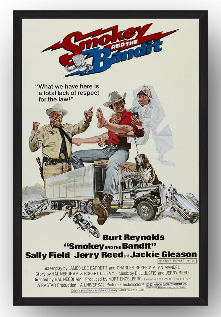 Smokey and The Bandit (1977) Movie Poster(Paper and Canvas) Art Poster Printing Print