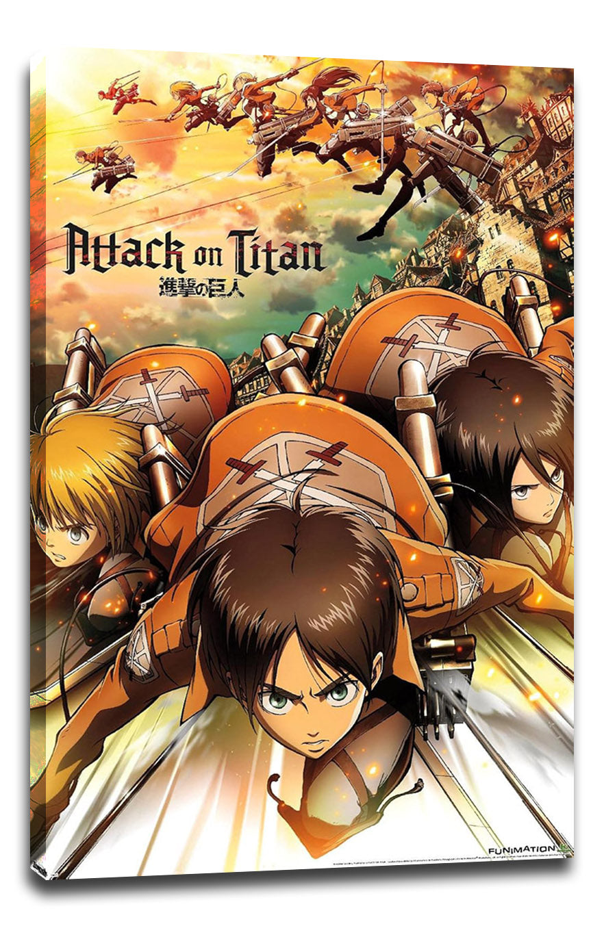Attack on Titan - Attack Anime (Paper and Canvas) Art Poster Printing Print