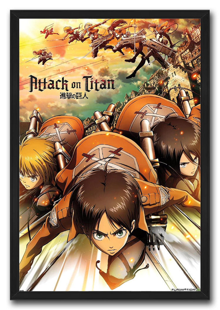 Attack on Titan - Attack Anime (Paper and Canvas) Art Poster Printing Print