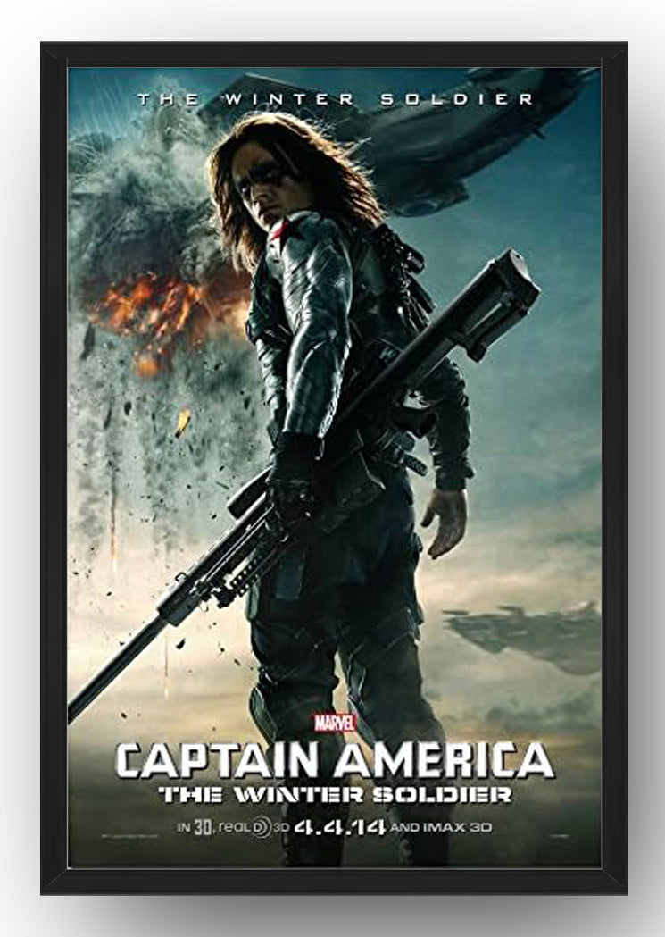 Captain America 2 The Winter Soldier Movie Poster (Paper and Canvas) Art Poster Printing Print