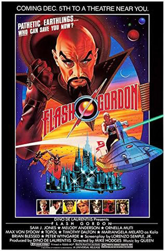 Flash Gordon 1980 Movie (Paper and Canvas) Art Poster Printing Print B0CM3C2K2S
