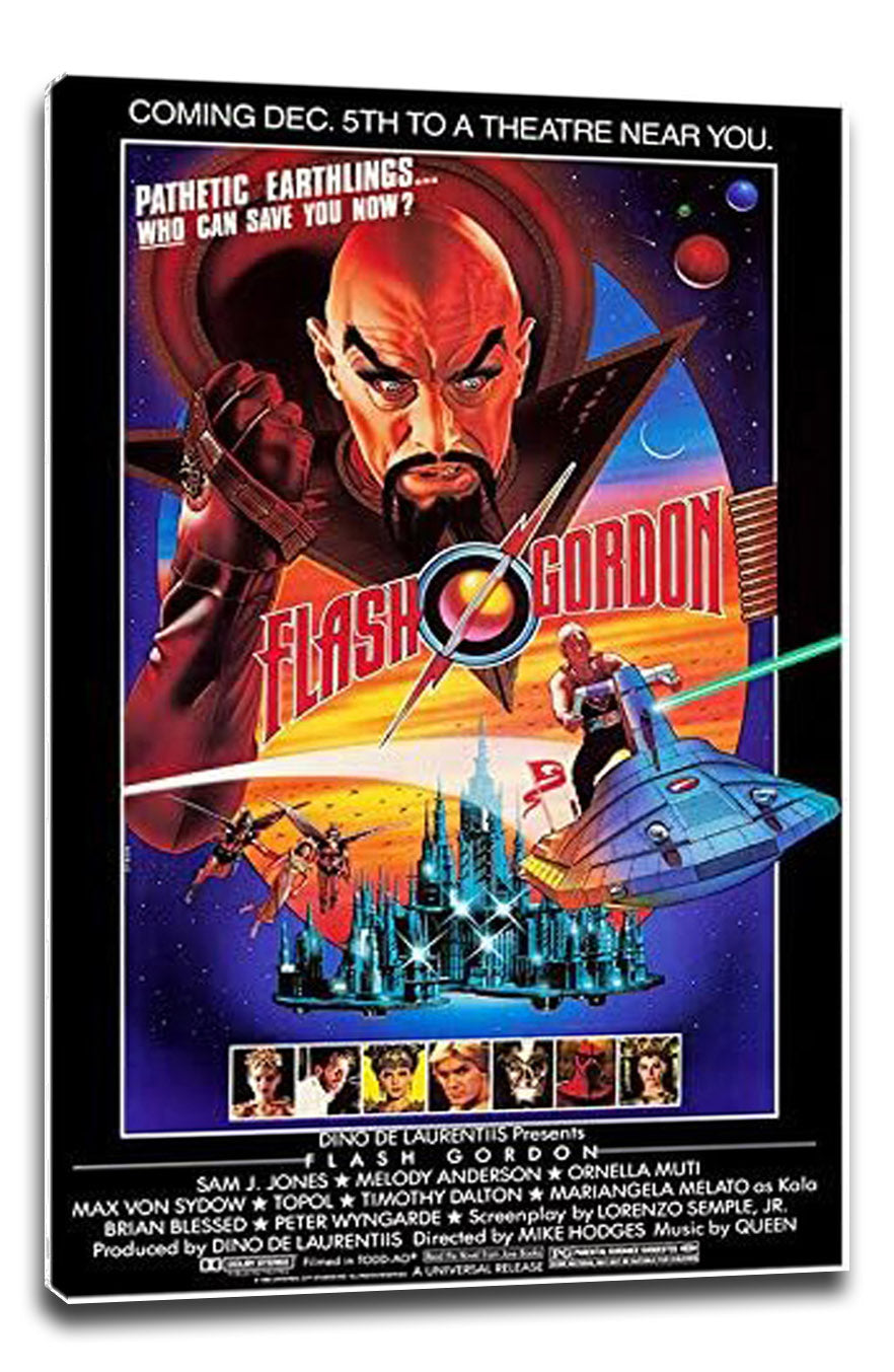 Flash Gordon 1980 Movie (Paper and Canvas) Art Poster Printing Print B0CM3C2K2S