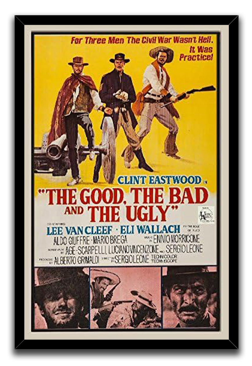 Rare Find Good Bad and The Ugly Clint Eastwood Poster (paper and canvas) art poster printing print