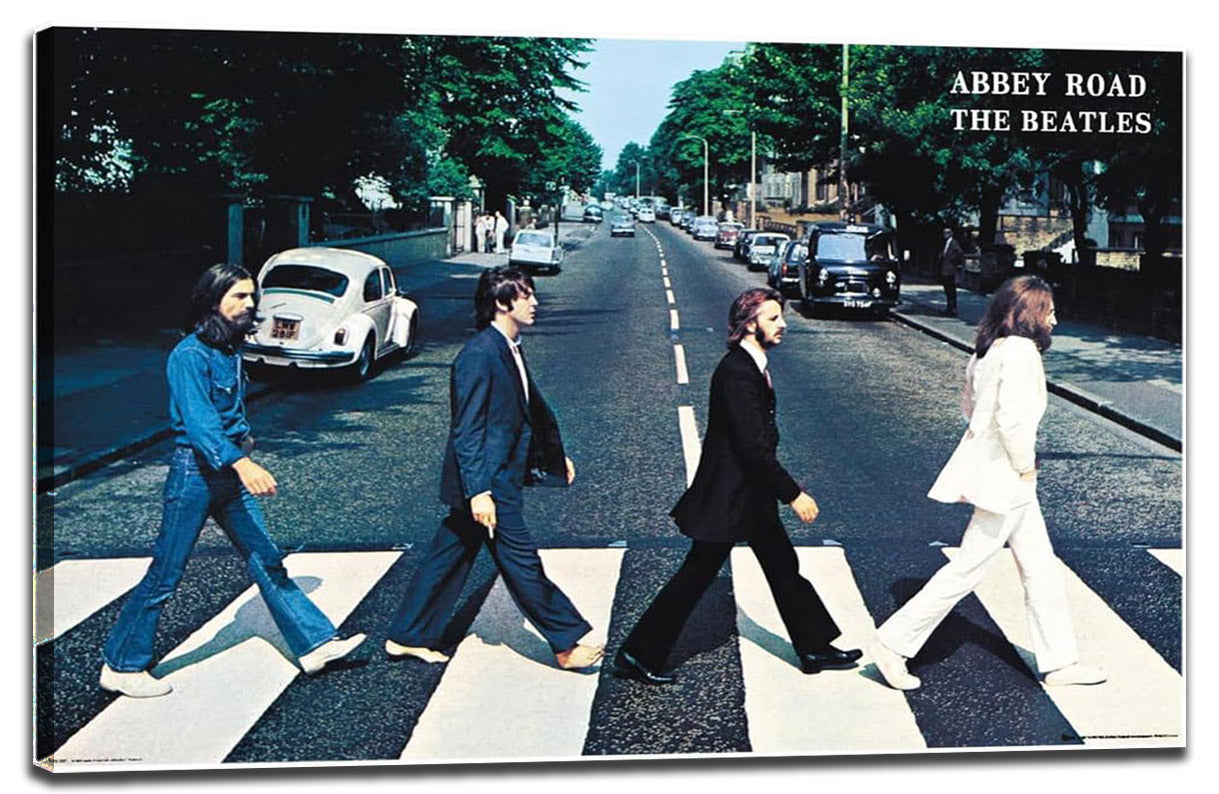 Beatles-Abbey Road Wall Music (Paper and Canvas) Art Poster Printing Print