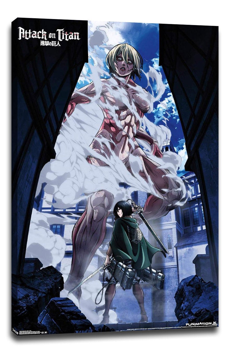 Attack on Titan Anime (Paper and Canvas) Art Poster Printing Print