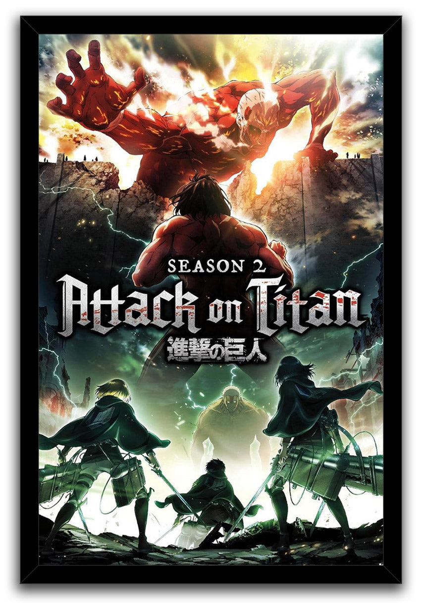 Attack on Titan - Season 2 Teaser One Sheet Anime (Paper and Canvas) Art Poster Printing Print