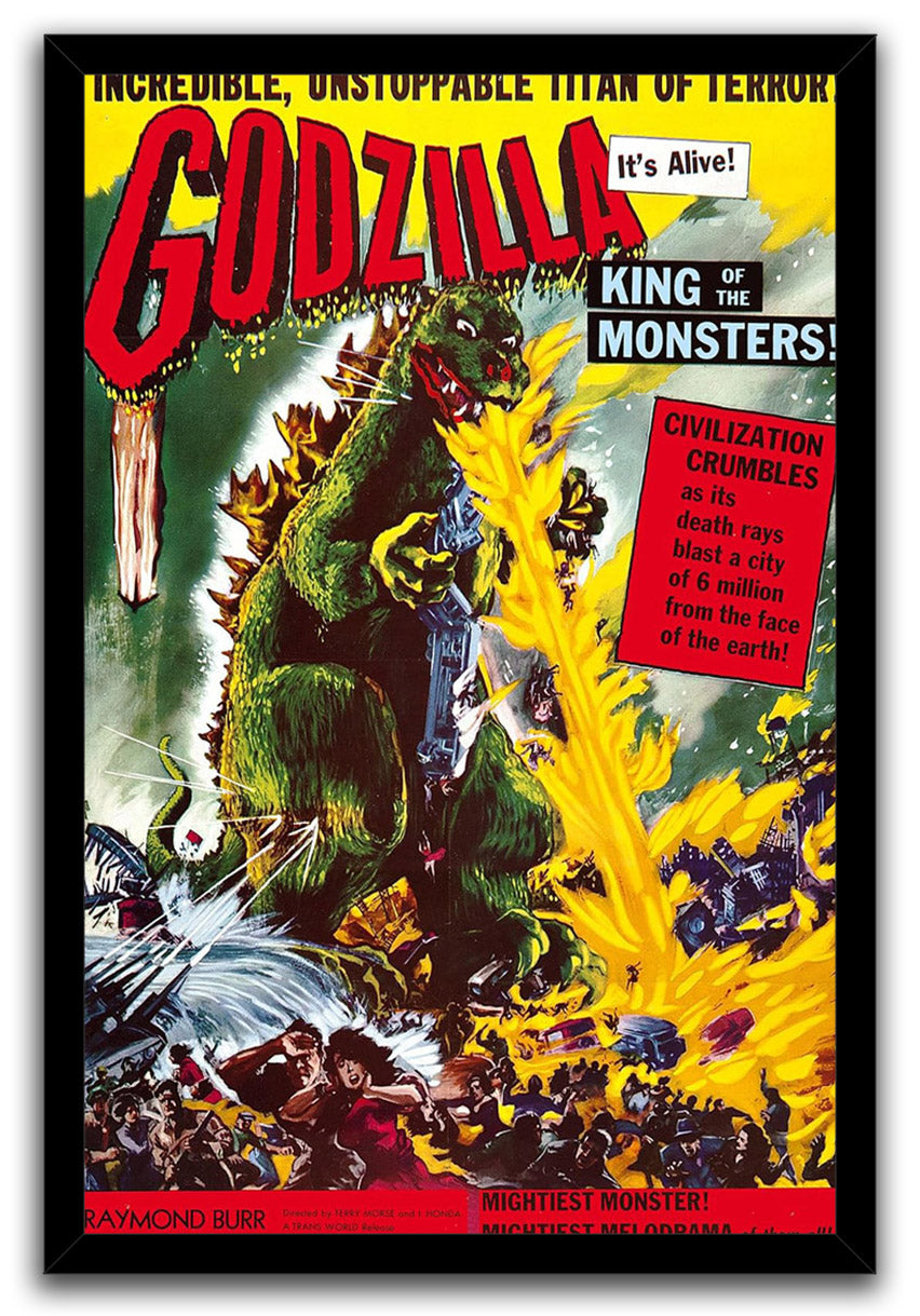 Godzilla King of the Monsters Movie (Paper and Canvas) Art Poster Printing Print