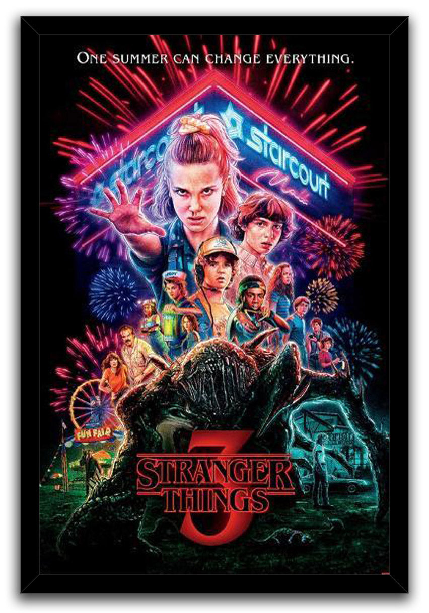 Stranger Things: Season 3 Movie (Paper and Canvas) Art Poster Printing Print