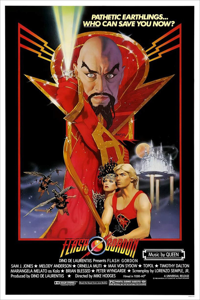 Flash Gordon 1980 Movie (Paper and Canvas) Art Poster Printing Print