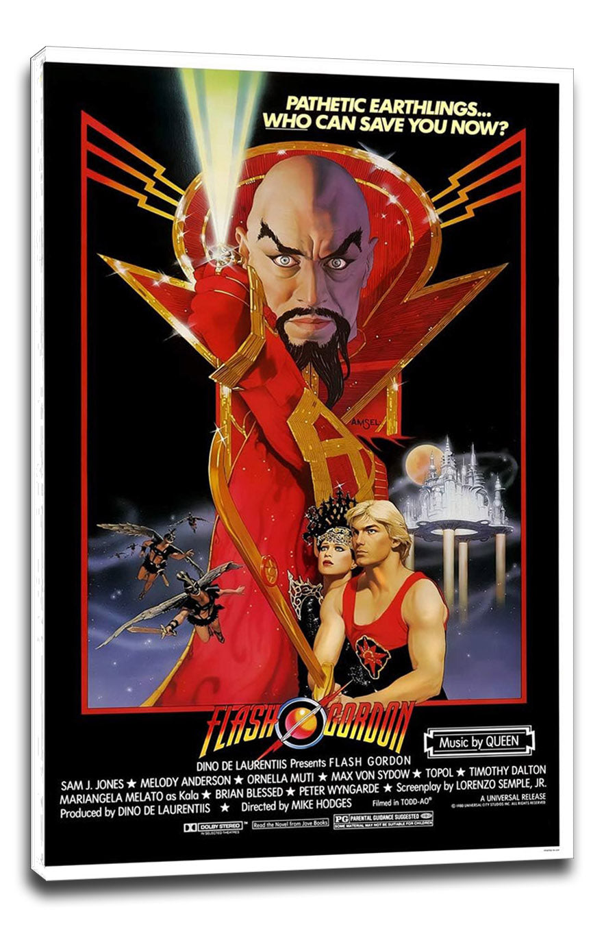 Flash Gordon 1980 Movie (Paper and Canvas) Art Poster Printing Print