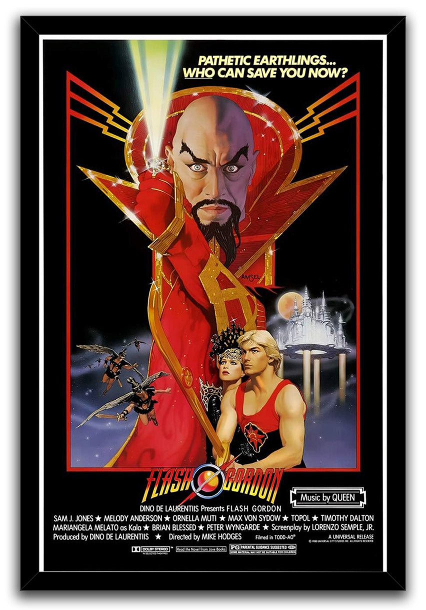 Flash Gordon 1980 Movie (Paper and Canvas) Art Poster Printing Print
