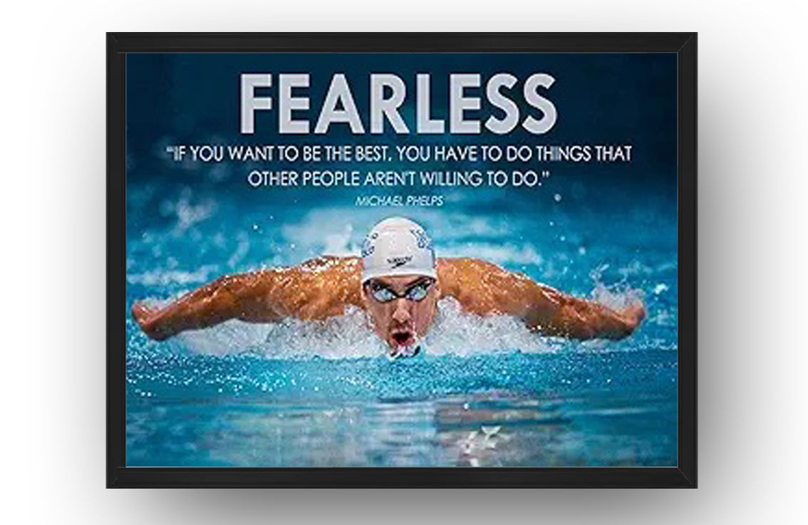 Michael Phelps Motivational Quotes HD Poster (Paper and Canvas) Art Poster Printing Print