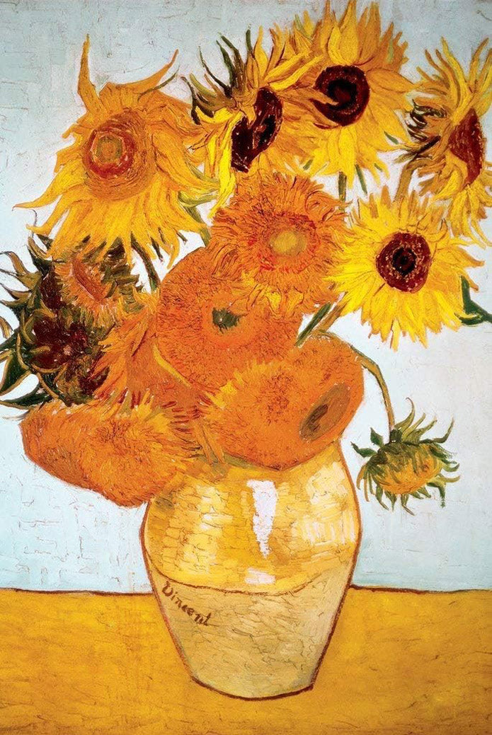 Sunflowers 1888 by Vincent Van Gogh Decoration (Paper and Canvas) Art Poster Printing Print
