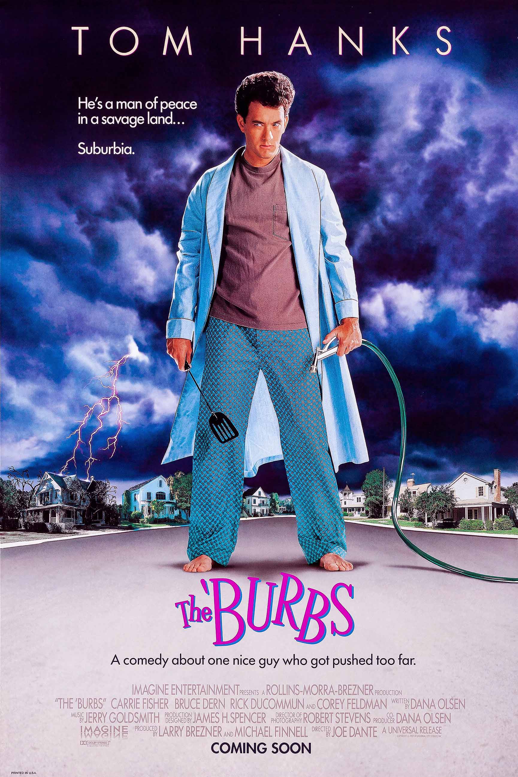 The ' Burbs Movie Poster (Paper and Canvas) Art Poster Printing Print