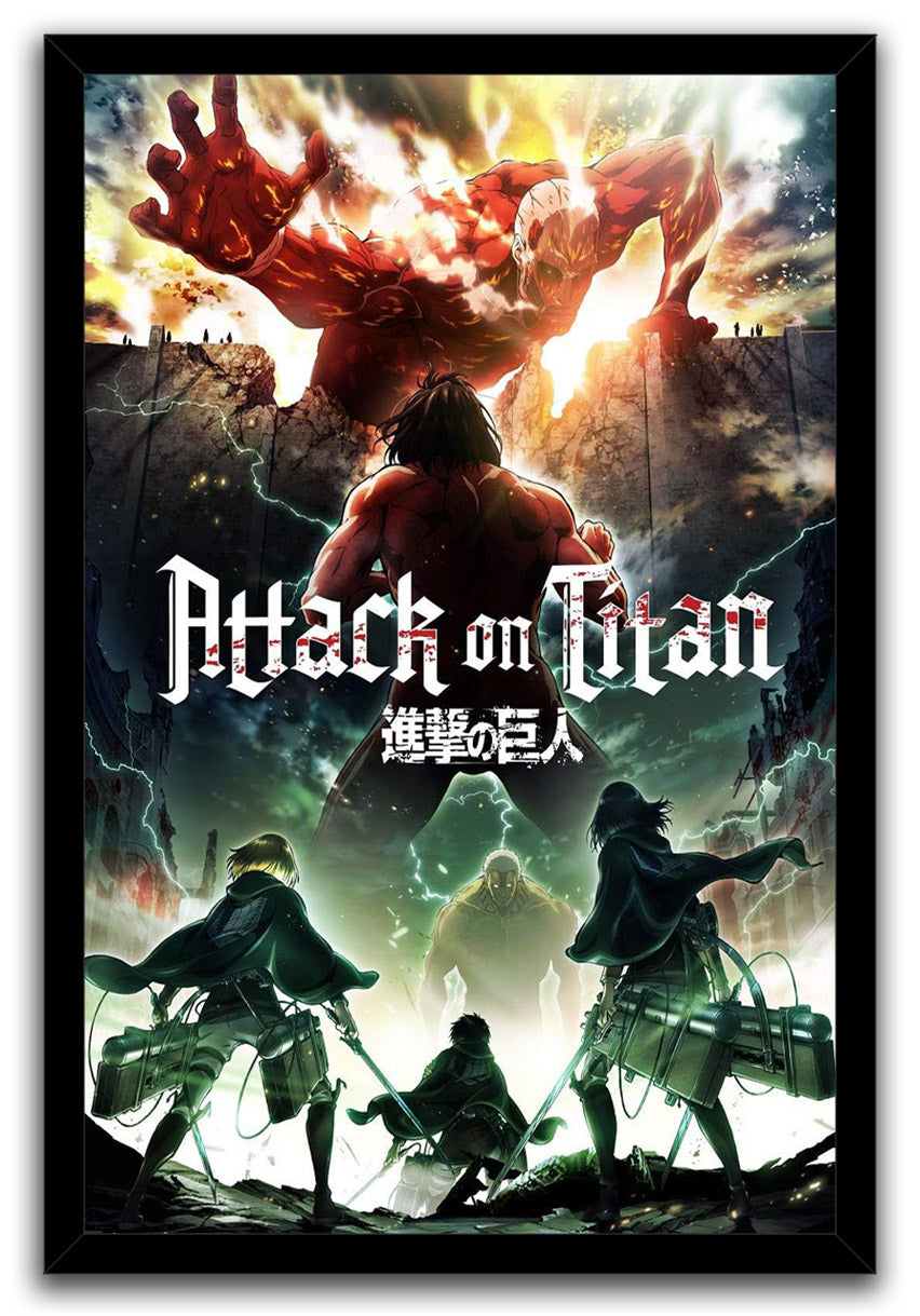 Shingeki no Kyojin Attack on Titan Anime (Paper and Canvas) Art Poster Printing Print B004008U2Q