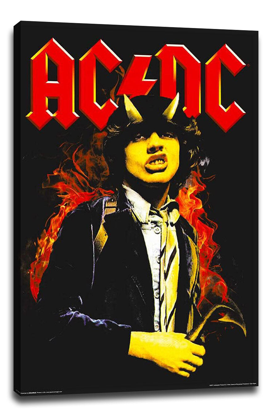 AC/DC Music (Paper and Canvas) Art Poster Printing Print