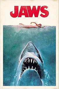 Jaws Movie Poster (paper and canvas) art poster printing print