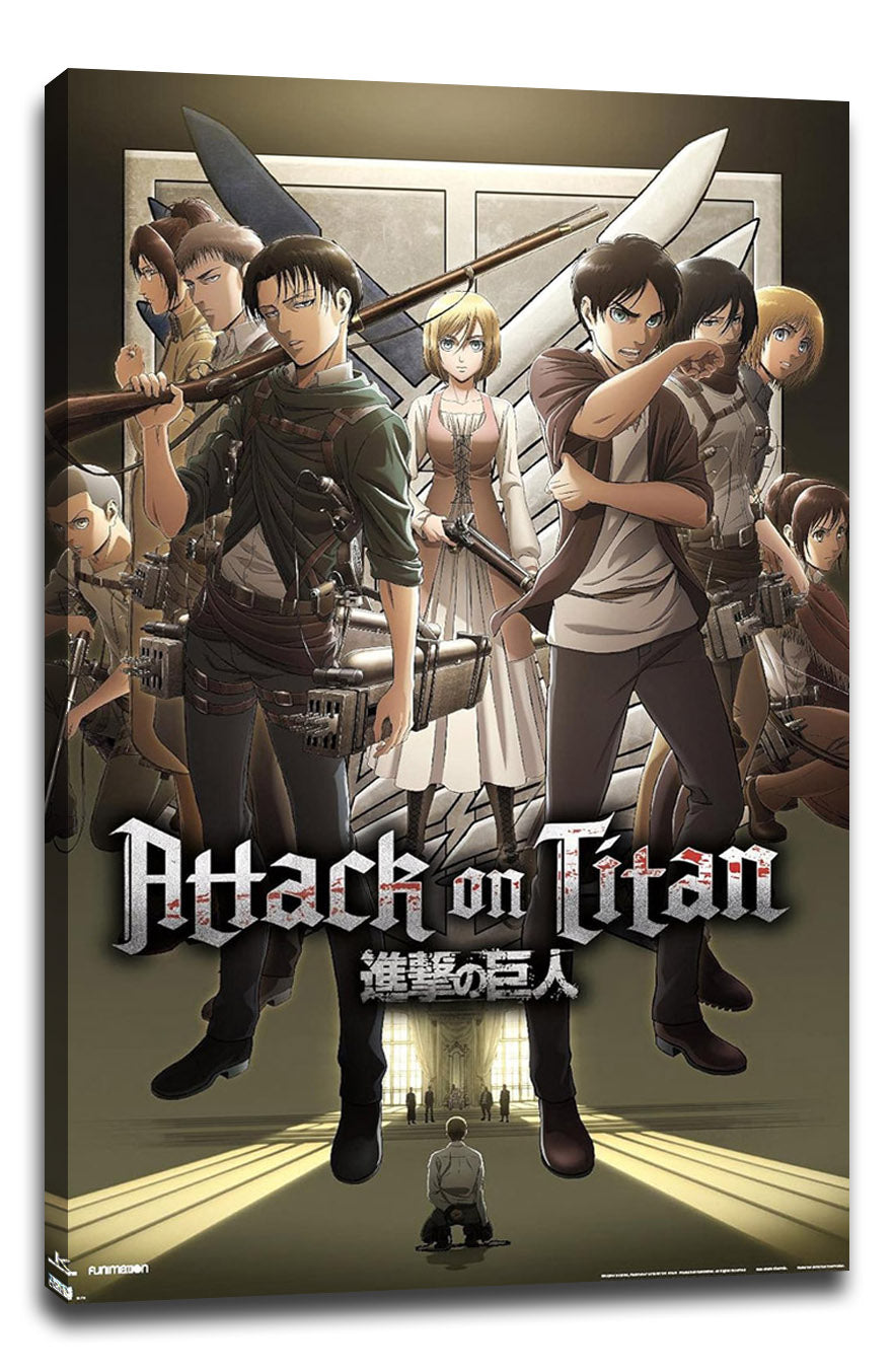 Attack on Titan: Season 3 - Group Anime (Paper and Canvas) Art Poster Printing Print