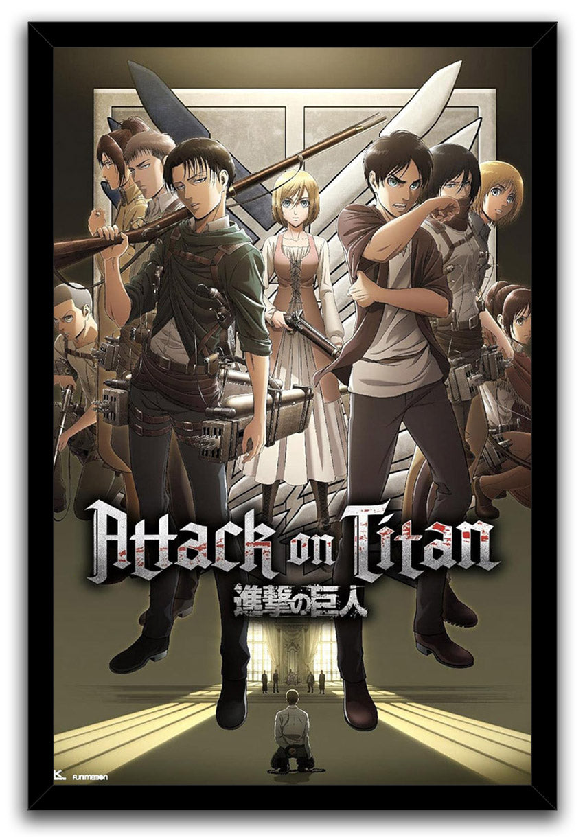 Attack on Titan: Season 3 - Group Anime (Paper and Canvas) Art Poster Printing Print