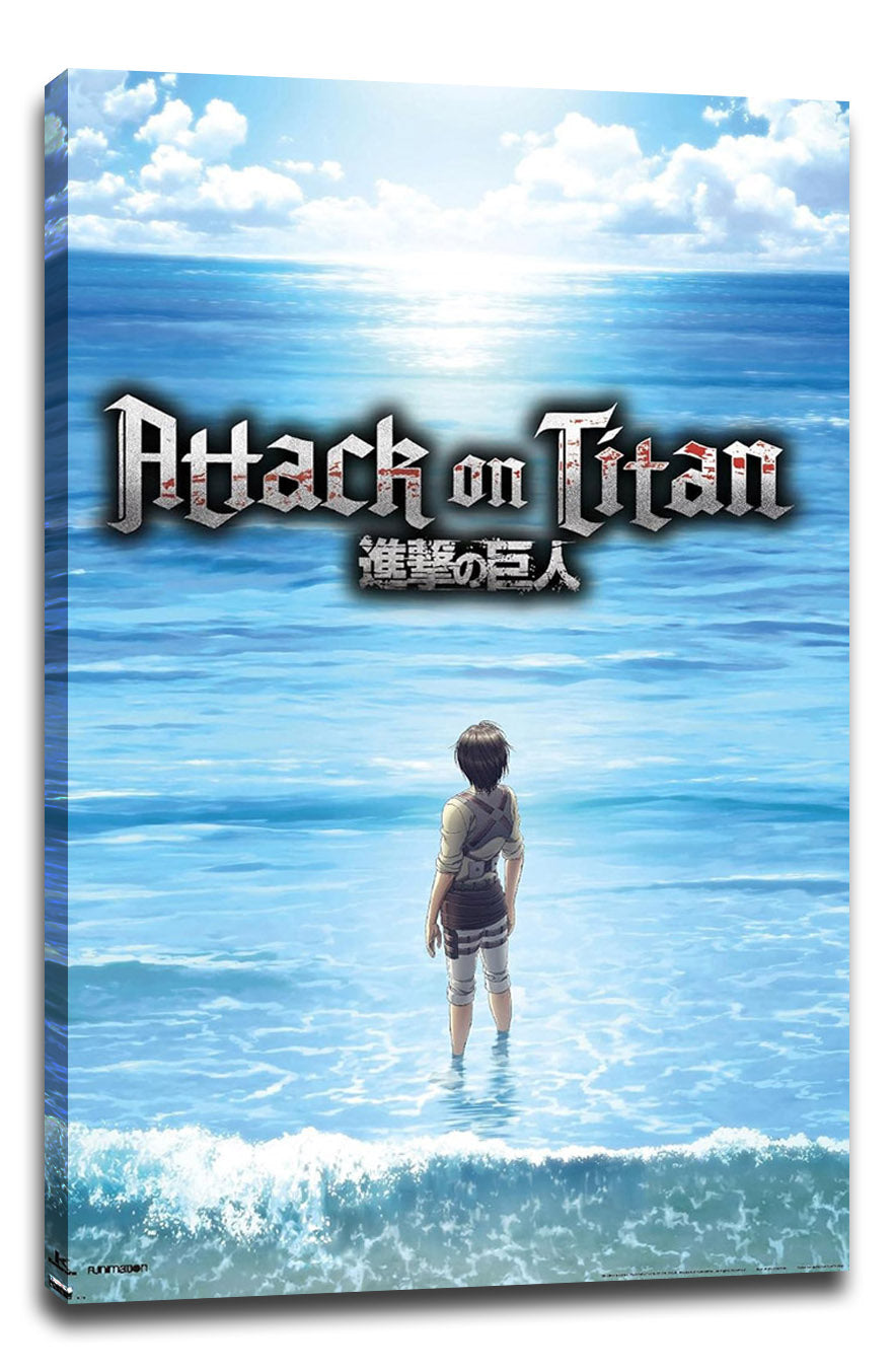 Attack on Titan: Season 3 - Ocean Anime (Paper and Canvas) Art Poster Printing Print