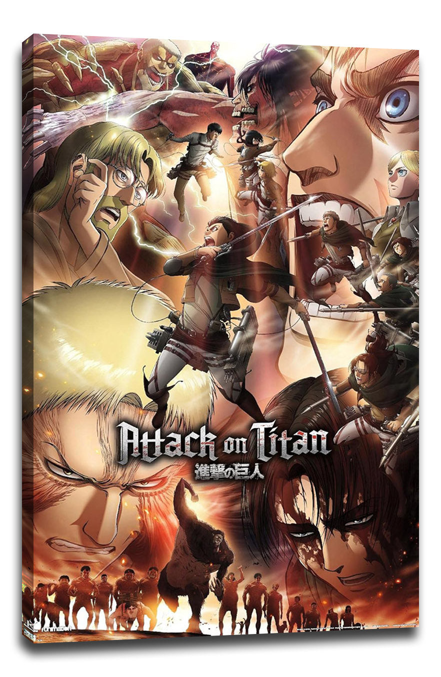 Attack on Titan: Season 3 - Key Anime (Paper and Canvas) Art Poster Printing Print