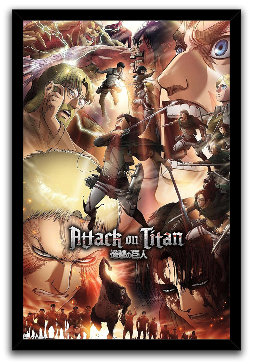 Attack on Titan: Season 3 - Key Anime (Paper and Canvas) Art Poster Printing Print