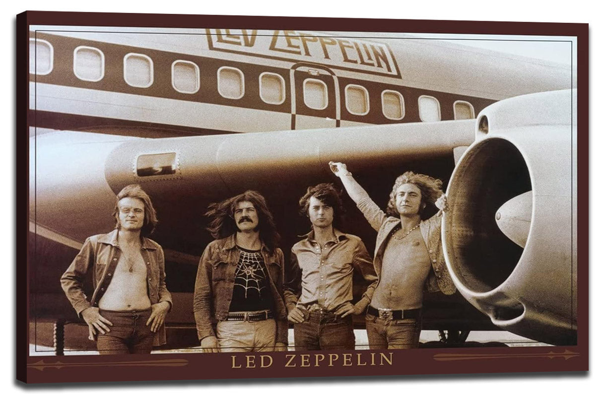 Led Zeppelin The Starship Airplane Music (Paper and Canvas) Art Poster Printing Print