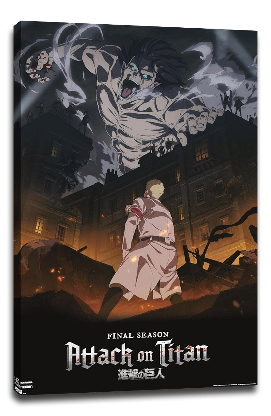 Attack on Titan: Season 4 - Key Visual 1 Anime (Paper and Canvas) Art Poster Printing Print B004008U2Q