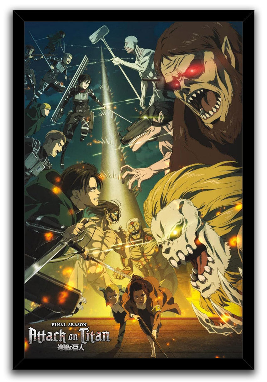 Attack on Titan: Season 4 - Key Visual 3 Anime (Paper and Canvas) Art Poster Printing Print