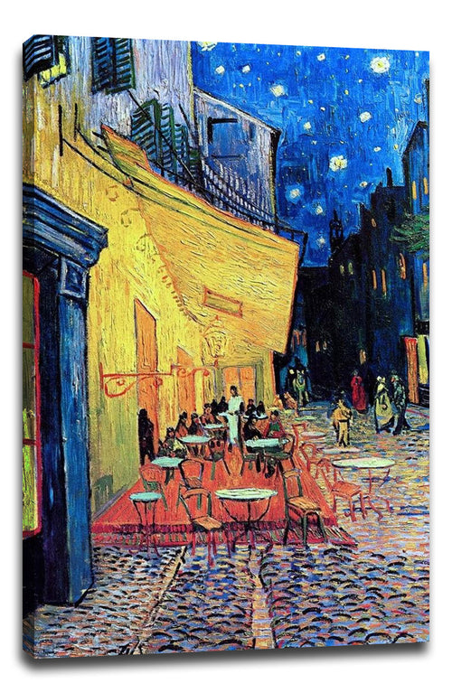 Van Gogh Cafe Terrace At Night Decoration (Paper and Canvas) Art Poster Printing Print