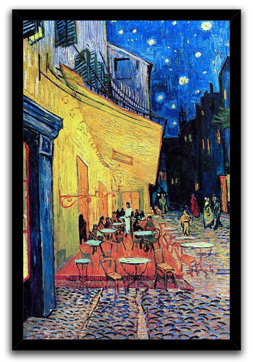 Van Gogh Cafe Terrace At Night Decoration (Paper and Canvas) Art Poster Printing Print